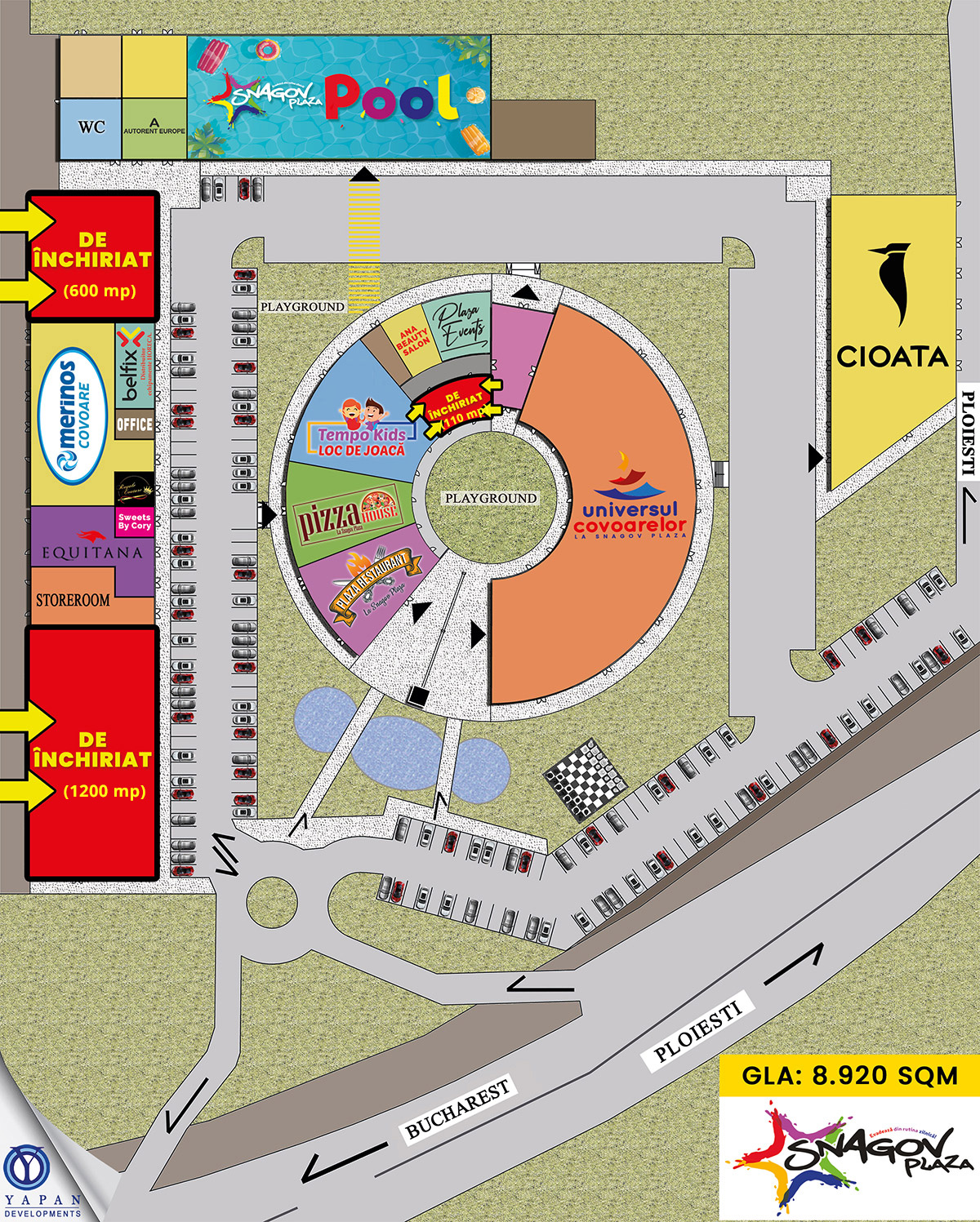 snagov plaza map